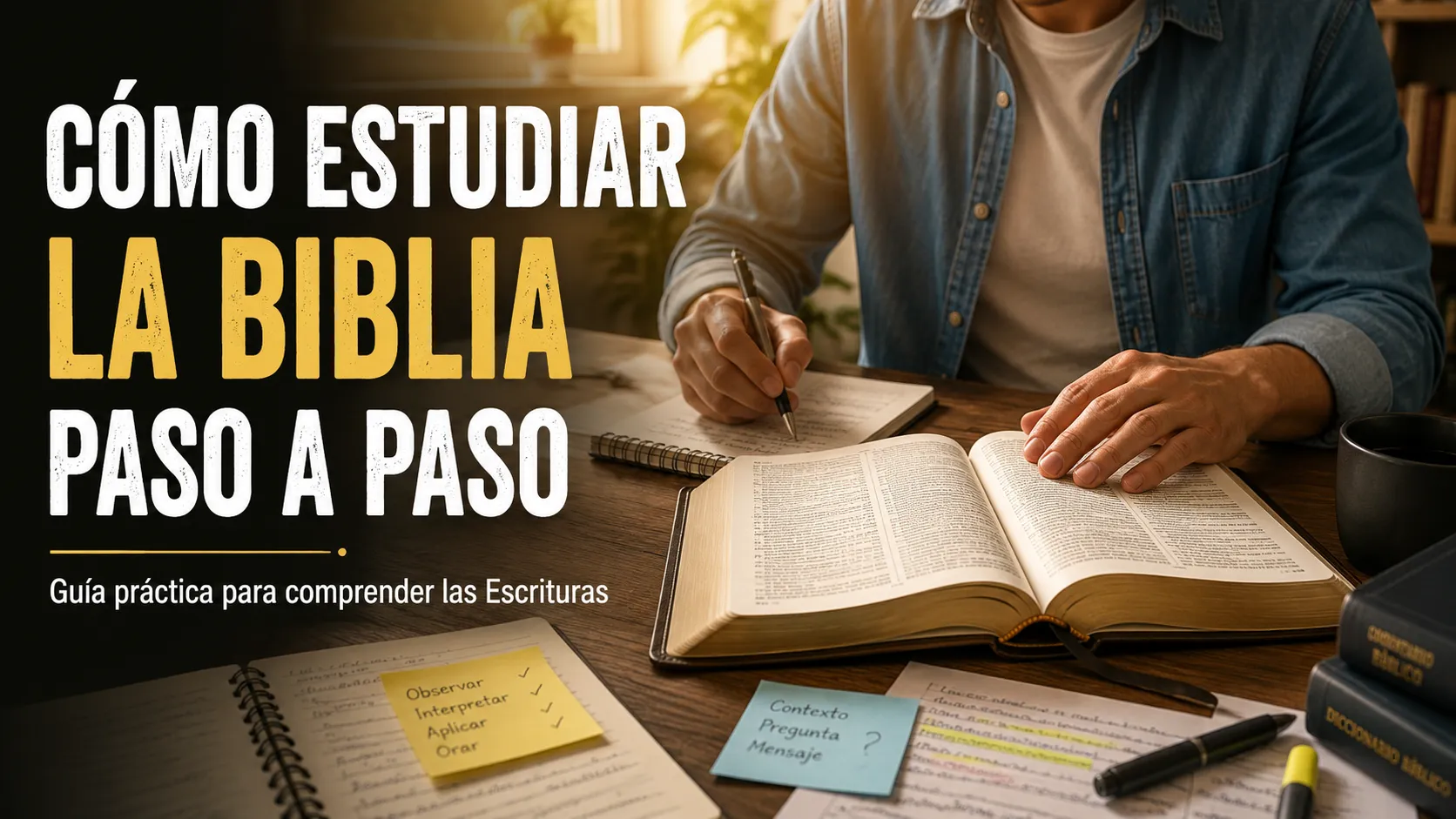 ¿Cómo estudiar la Biblia paso a paso?
