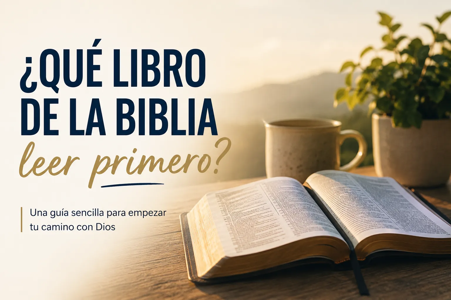 ¿Qué libro de la Biblia leer primero?